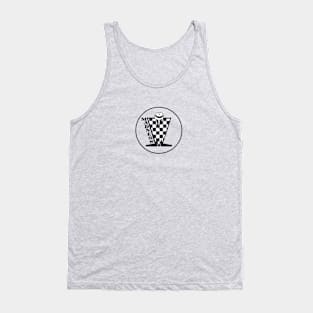 Madness Vintage Plastisol Texture Checkerboard Black & White Tank Top